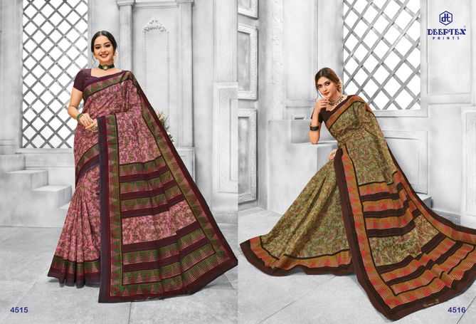 Deeptex Mother India 45 Daily Wear Wholesale Cotton Saree Collection